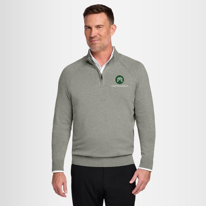 Brooks Brothers® Cotton Stretch 1/4-Zip Sweater